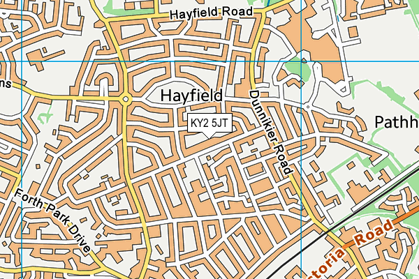 KY2 5JT map - OS VectorMap District (Ordnance Survey)