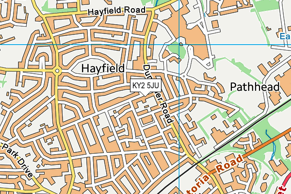 KY2 5JU map - OS VectorMap District (Ordnance Survey)