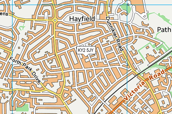 KY2 5JY map - OS VectorMap District (Ordnance Survey)