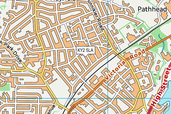 KY2 5LA map - OS VectorMap District (Ordnance Survey)