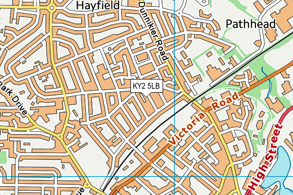 KY2 5LB map - OS VectorMap District (Ordnance Survey)