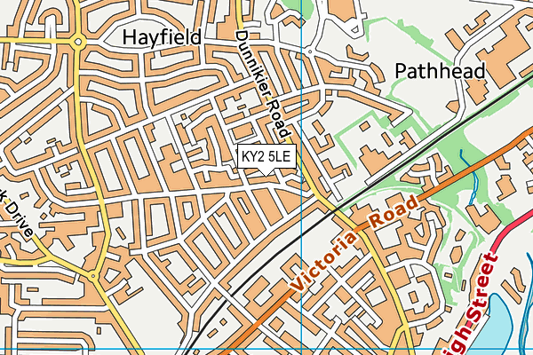 KY2 5LE map - OS VectorMap District (Ordnance Survey)