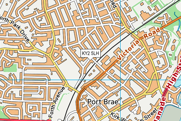 KY2 5LH map - OS VectorMap District (Ordnance Survey)