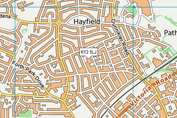 KY2 5LJ map - OS VectorMap District (Ordnance Survey)