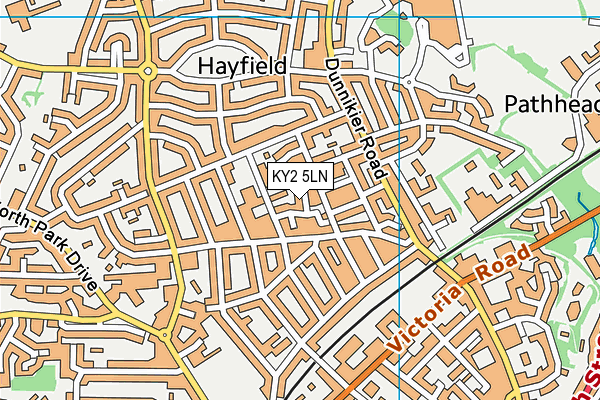 KY2 5LN map - OS VectorMap District (Ordnance Survey)