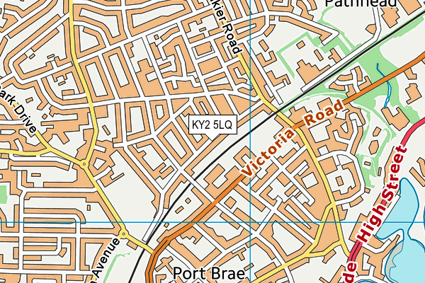 KY2 5LQ map - OS VectorMap District (Ordnance Survey)