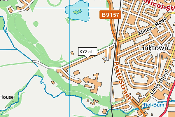 KY2 5LT map - OS VectorMap District (Ordnance Survey)