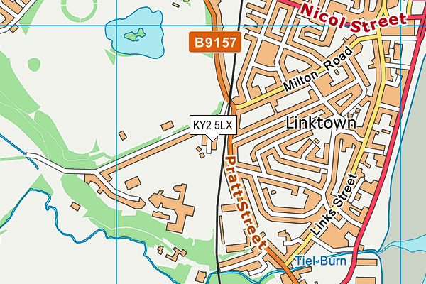 KY2 5LX map - OS VectorMap District (Ordnance Survey)