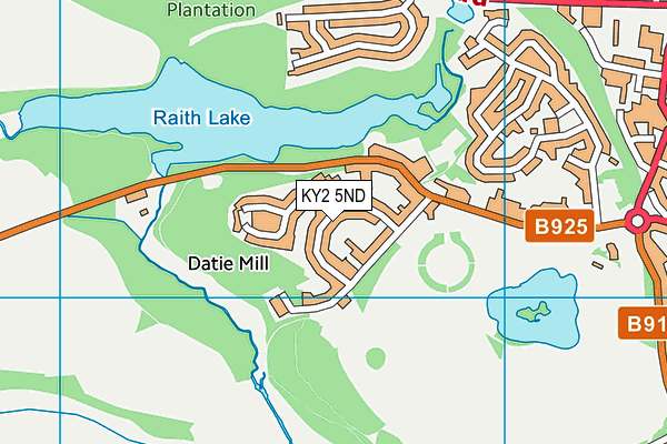 KY2 5ND map - OS VectorMap District (Ordnance Survey)