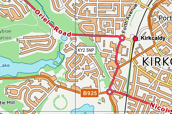 KY2 5NP map - OS VectorMap District (Ordnance Survey)