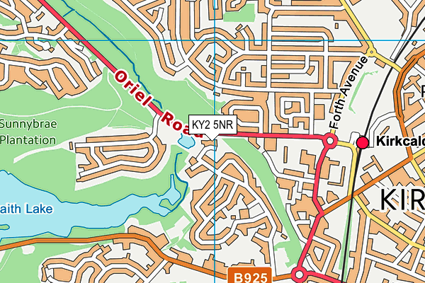 KY2 5NR map - OS VectorMap District (Ordnance Survey)