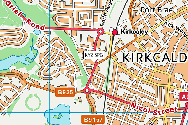 KY2 5PG map - OS VectorMap District (Ordnance Survey)