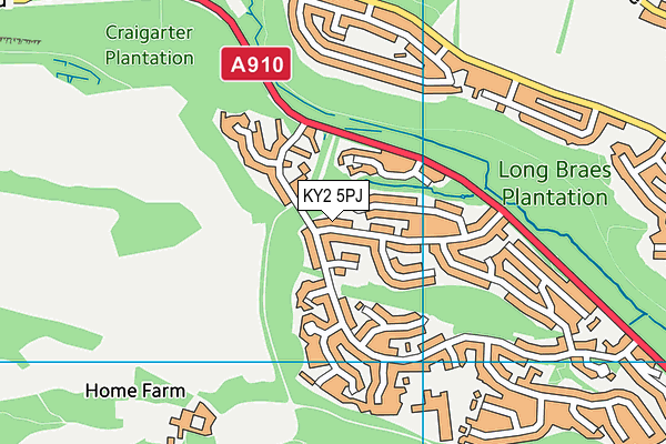 KY2 5PJ map - OS VectorMap District (Ordnance Survey)