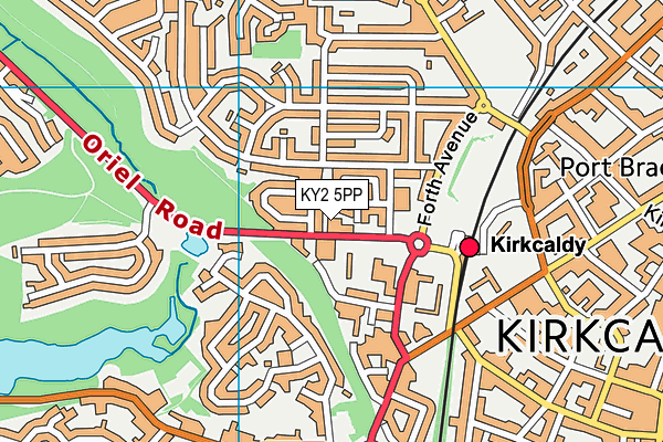 KY2 5PP map - OS VectorMap District (Ordnance Survey)