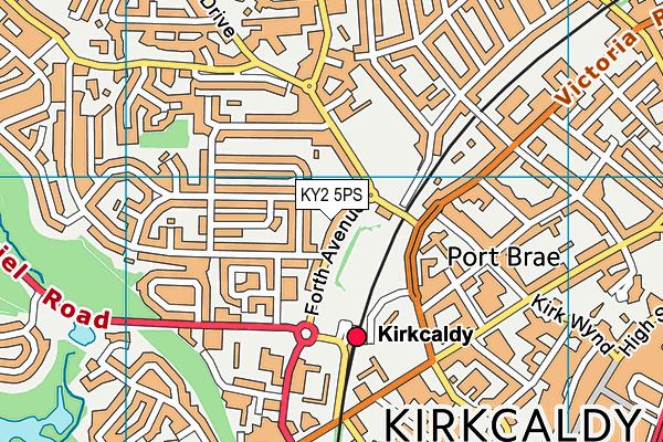 KY2 5PS map - OS VectorMap District (Ordnance Survey)