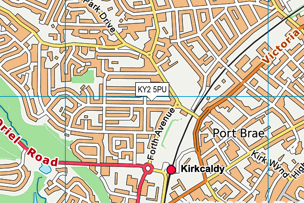 KY2 5PU map - OS VectorMap District (Ordnance Survey)