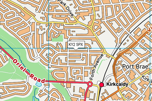 KY2 5PX map - OS VectorMap District (Ordnance Survey)