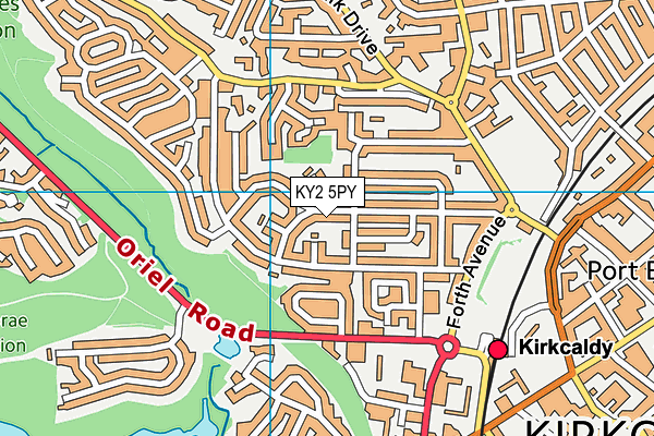 KY2 5PY map - OS VectorMap District (Ordnance Survey)