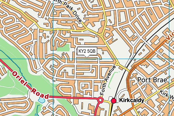 KY2 5QB map - OS VectorMap District (Ordnance Survey)