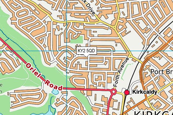 KY2 5QD map - OS VectorMap District (Ordnance Survey)