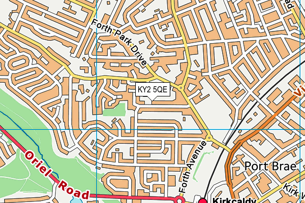 KY2 5QE map - OS VectorMap District (Ordnance Survey)