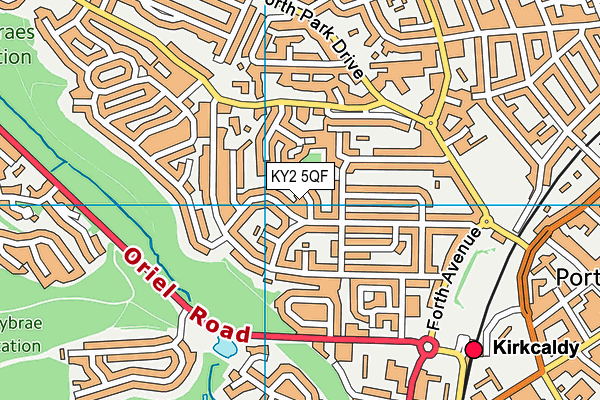 KY2 5QF map - OS VectorMap District (Ordnance Survey)