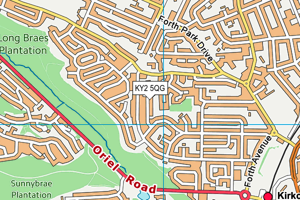 KY2 5QG map - OS VectorMap District (Ordnance Survey)