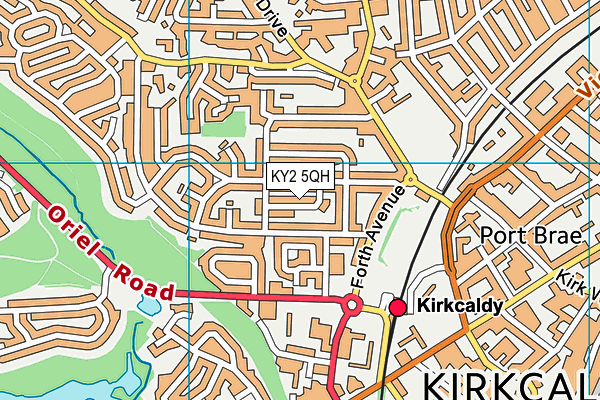 KY2 5QH map - OS VectorMap District (Ordnance Survey)