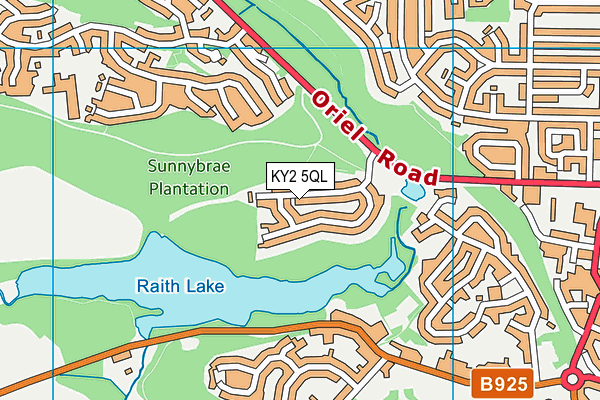 KY2 5QL map - OS VectorMap District (Ordnance Survey)