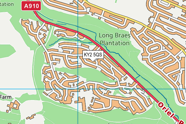 KY2 5QS map - OS VectorMap District (Ordnance Survey)
