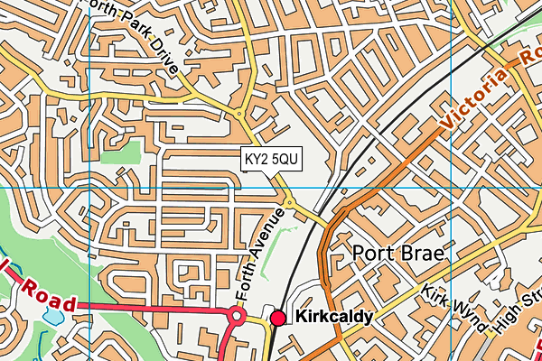 KY2 5QU map - OS VectorMap District (Ordnance Survey)