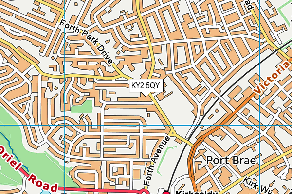 KY2 5QY map - OS VectorMap District (Ordnance Survey)