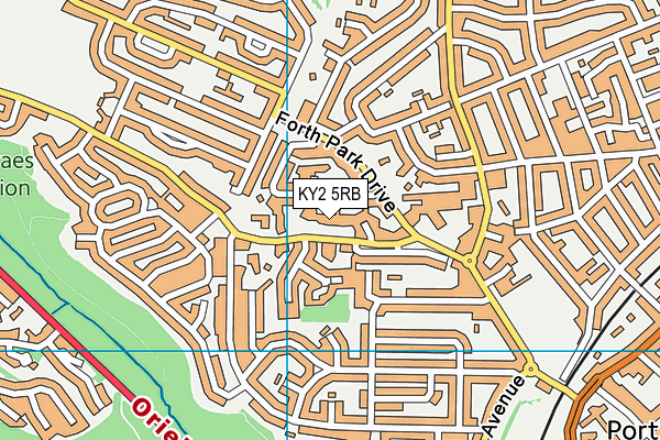 KY2 5RB map - OS VectorMap District (Ordnance Survey)