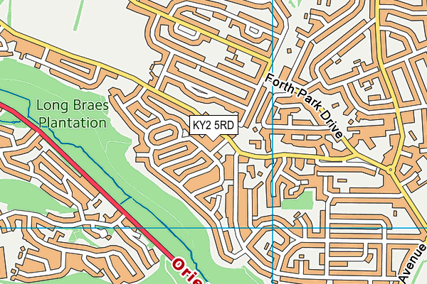 KY2 5RD map - OS VectorMap District (Ordnance Survey)