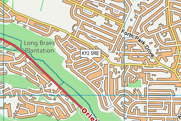 KY2 5RE map - OS VectorMap District (Ordnance Survey)