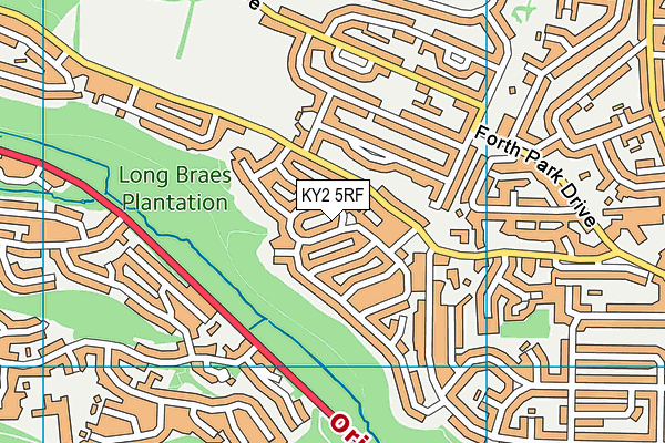 KY2 5RF map - OS VectorMap District (Ordnance Survey)
