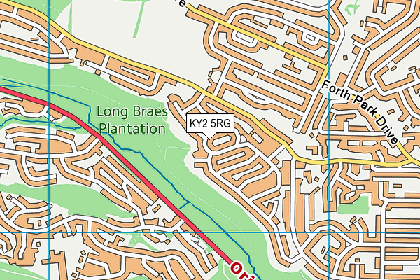 KY2 5RG map - OS VectorMap District (Ordnance Survey)