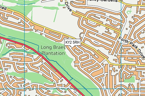 KY2 5RH map - OS VectorMap District (Ordnance Survey)