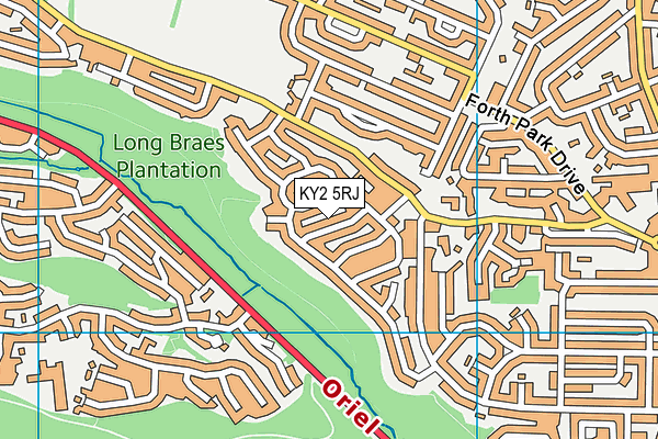 KY2 5RJ map - OS VectorMap District (Ordnance Survey)