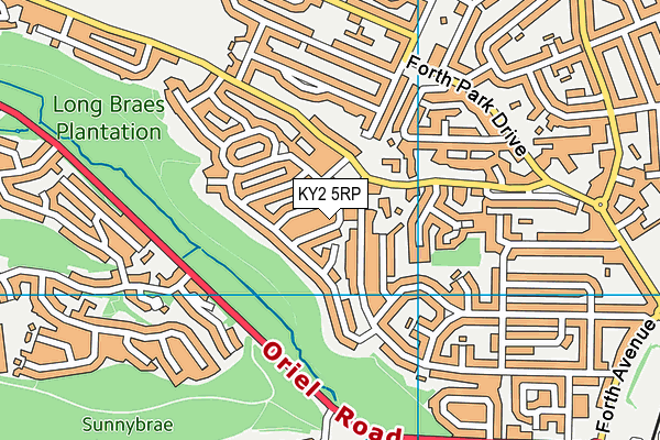 KY2 5RP map - OS VectorMap District (Ordnance Survey)