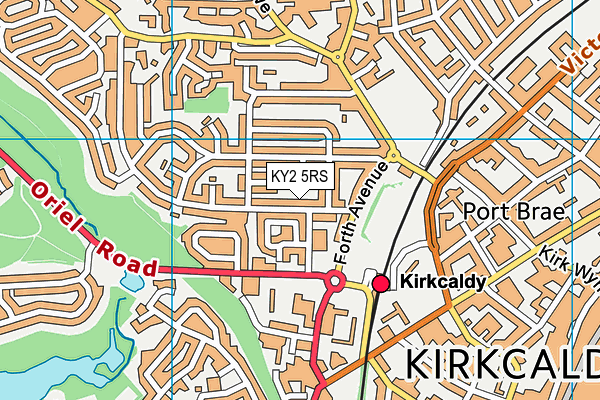 KY2 5RS map - OS VectorMap District (Ordnance Survey)