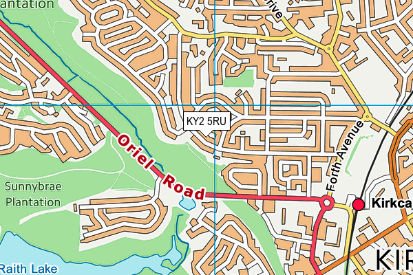 KY2 5RU map - OS VectorMap District (Ordnance Survey)