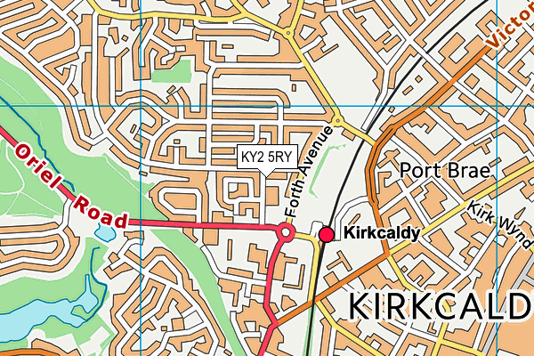 KY2 5RY map - OS VectorMap District (Ordnance Survey)