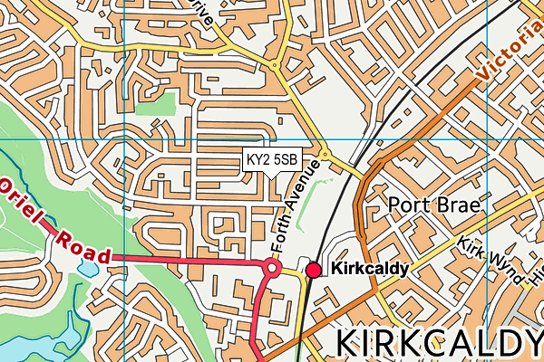 KY2 5SB map - OS VectorMap District (Ordnance Survey)