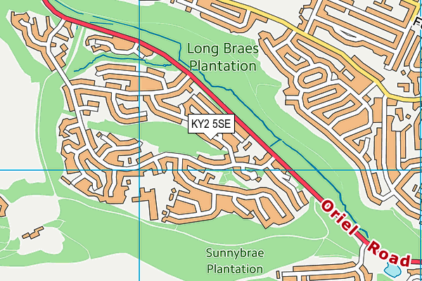 KY2 5SE map - OS VectorMap District (Ordnance Survey)