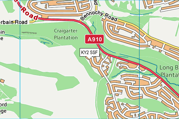 KY2 5SF map - OS VectorMap District (Ordnance Survey)