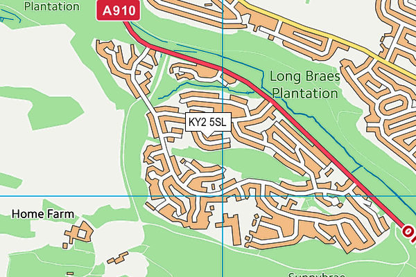 KY2 5SL map - OS VectorMap District (Ordnance Survey)