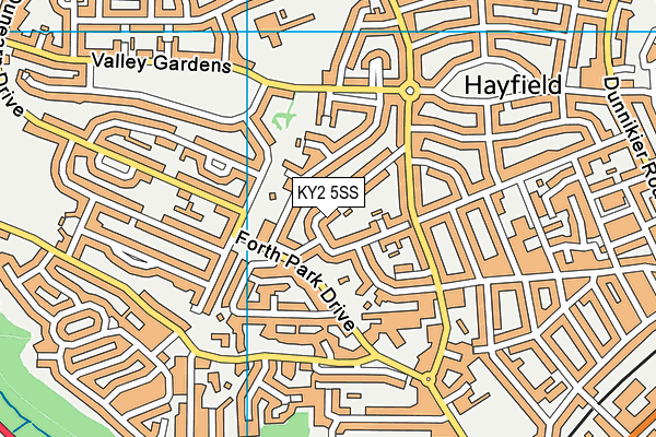 KY2 5SS map - OS VectorMap District (Ordnance Survey)