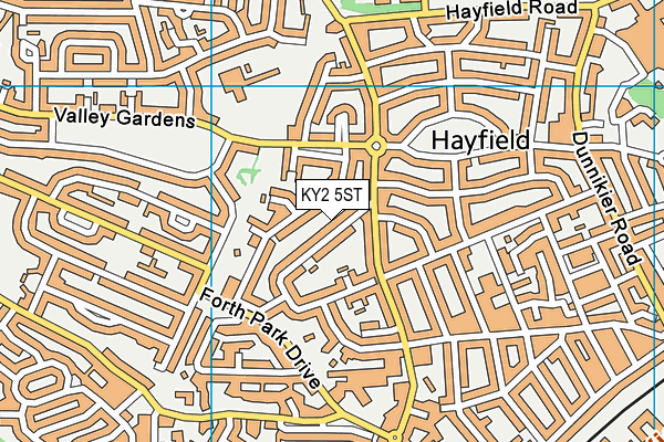 KY2 5ST map - OS VectorMap District (Ordnance Survey)