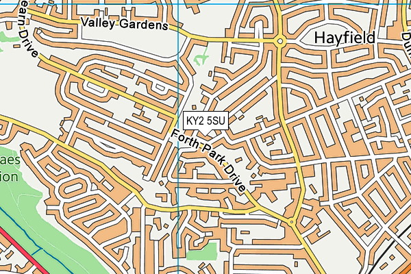 KY2 5SU map - OS VectorMap District (Ordnance Survey)